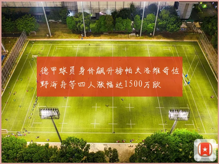 德甲球员身价飙升榜帕夫洛维奇佐野海舟等四人涨幅达1500万欧